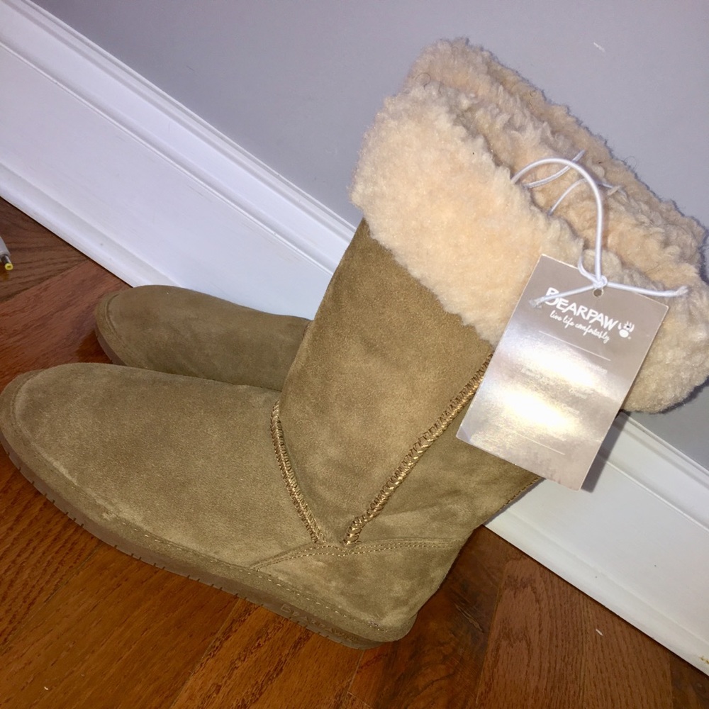 NWT Brand New! BearPaw Tall Fur Boots
